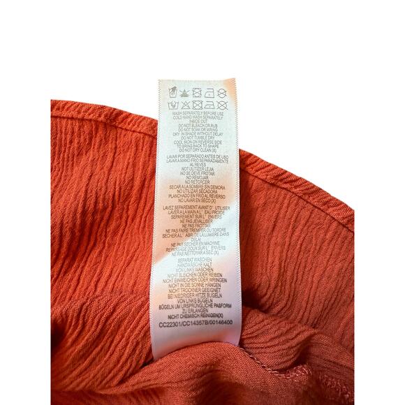 City Chic Off Shoulder Burnt Orange Dress - Size XL/22 - Picture 9 of 11